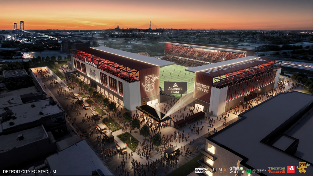 Rendering: AlumniFi Field East Exterior
